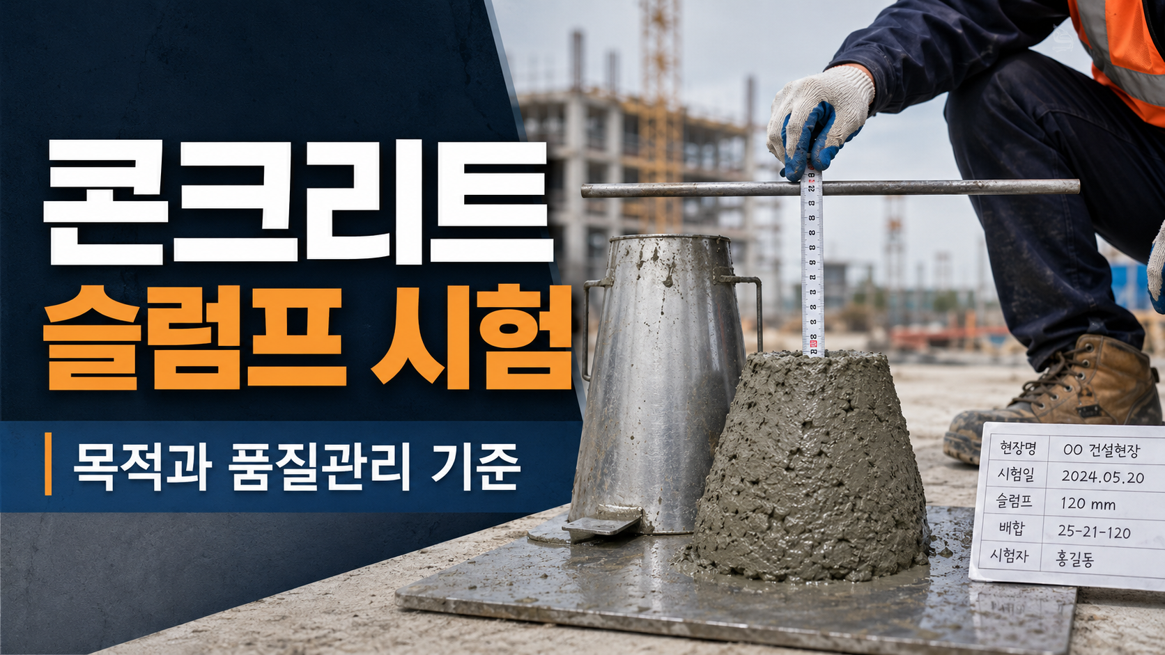 콘크리트 슬럼프 시험